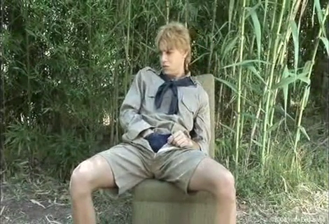 Hot Outdoor Wank